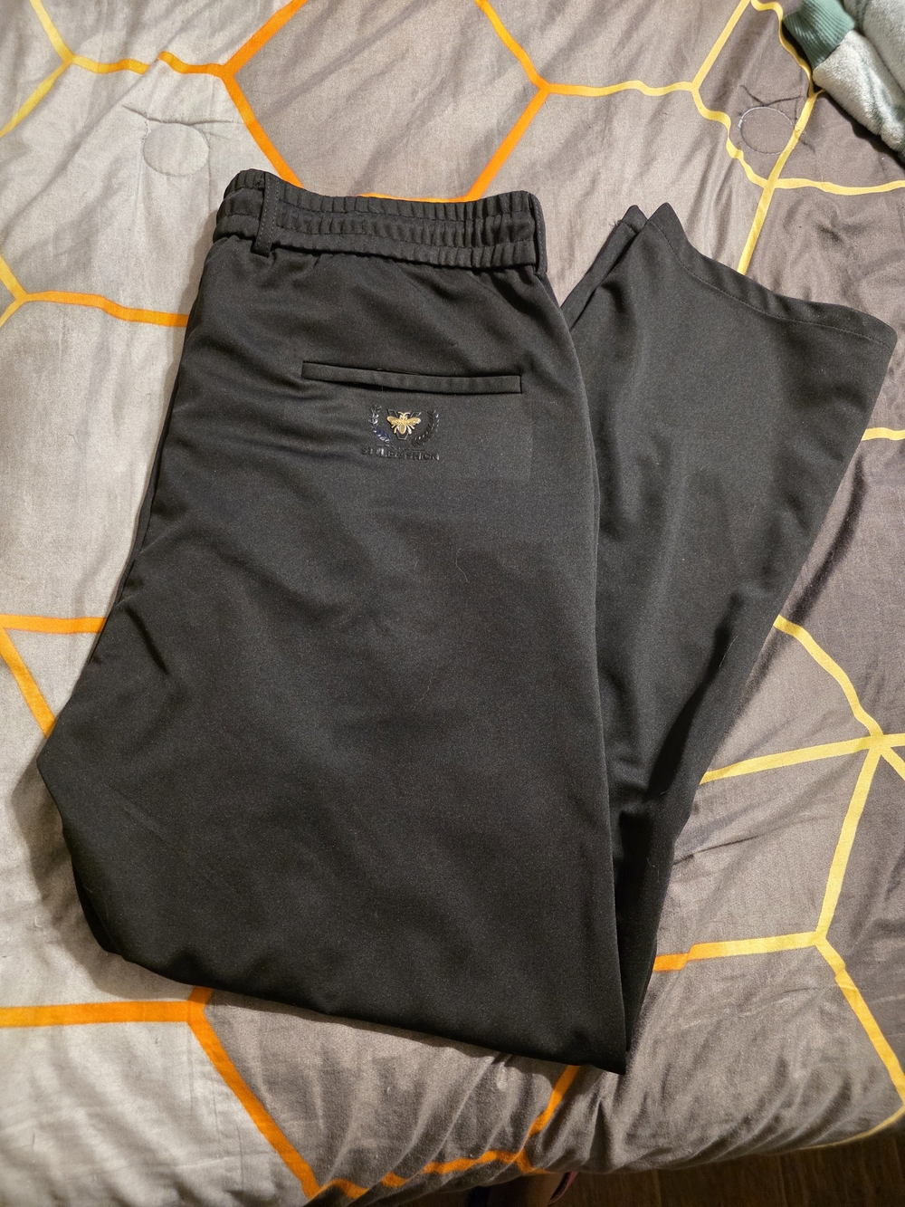 Women's Black Track Pants - Elastic Waist Casual Joggers